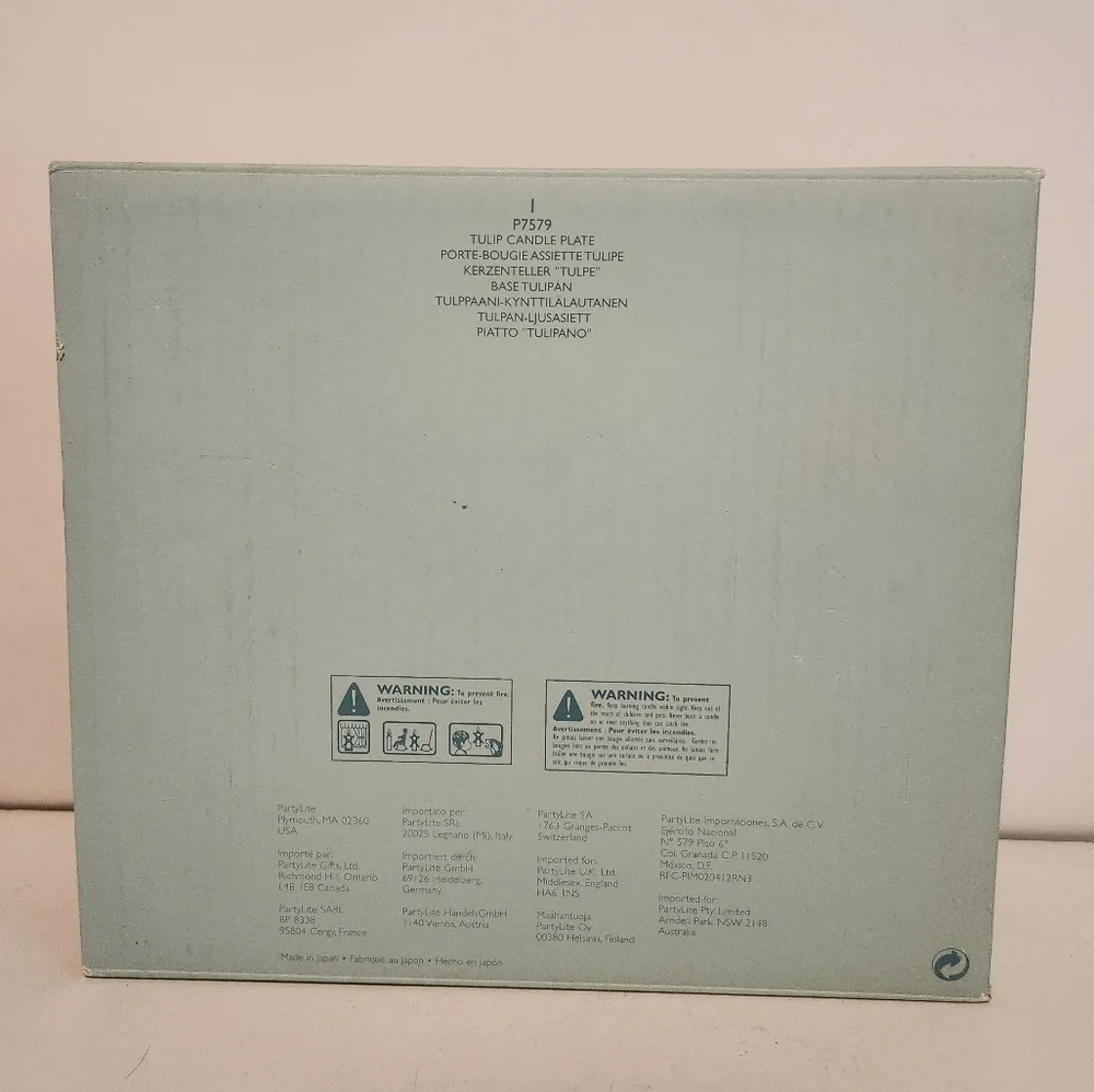 Brand New PartyLite “The Botanical Collection” Glazed Porcelain Dish Tul… - Picture 4 of 8